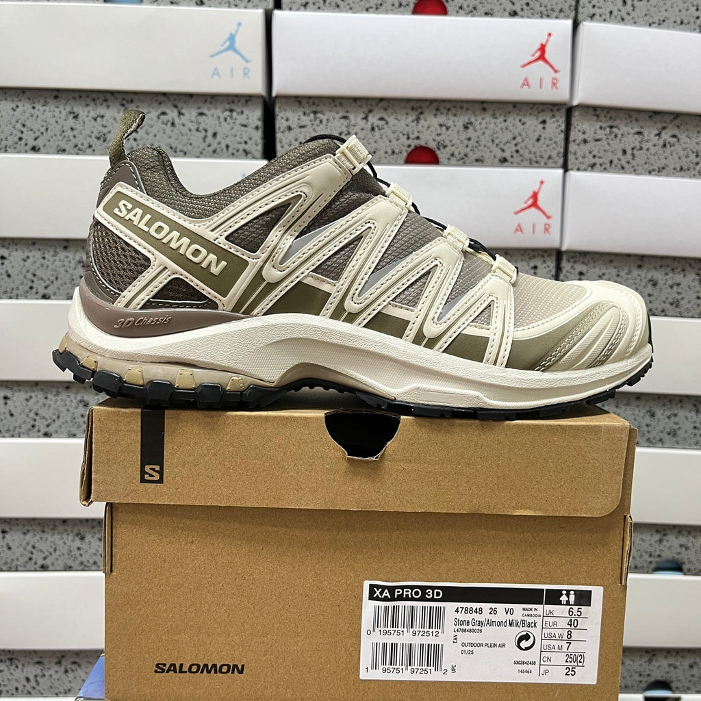 SALOMON-XA Pro 3D 'Stone Gray Almond Milk'