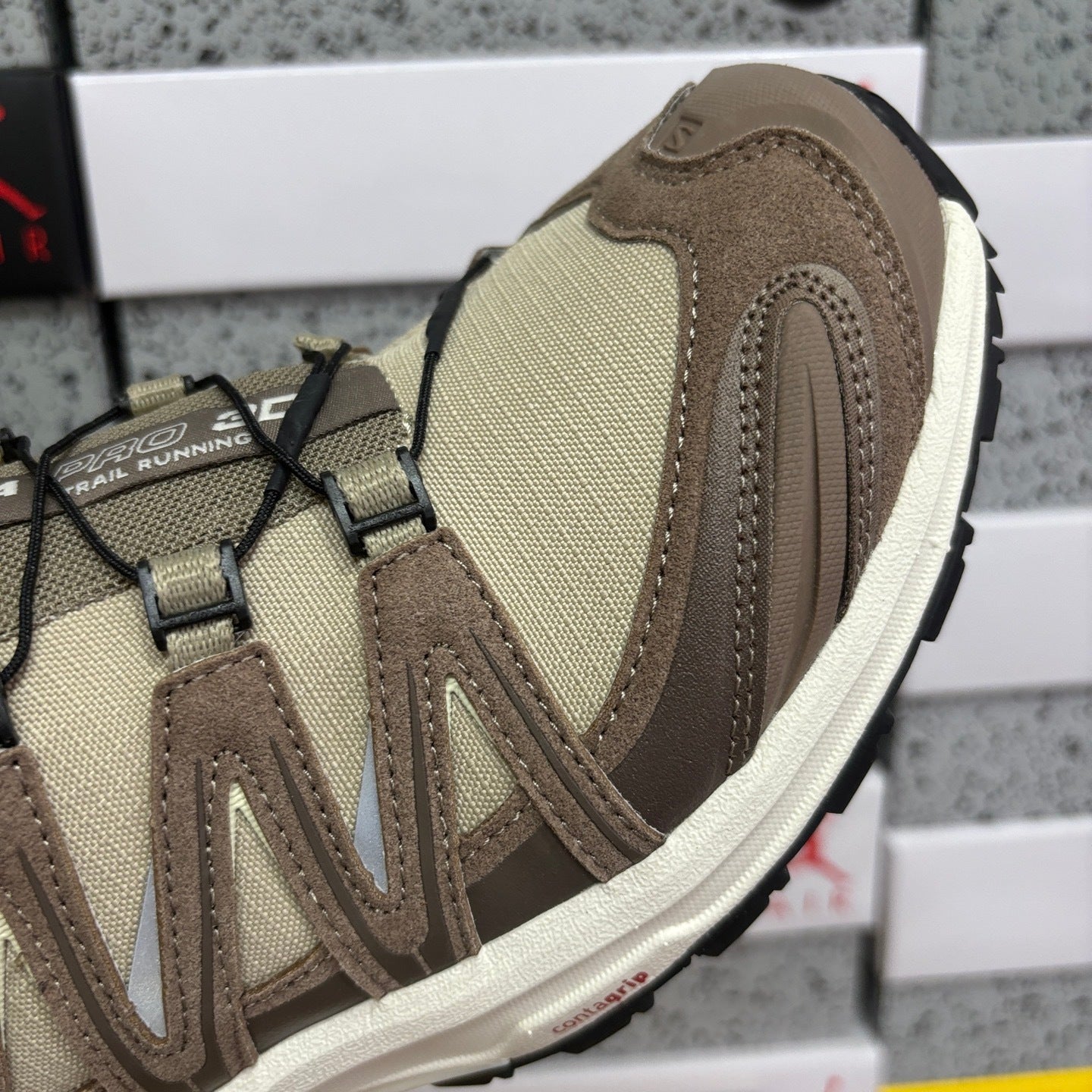 SALOMON-XA Pro 3D Suede 'Feather Gray Caribou Vanilla Ice'