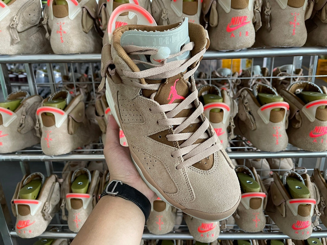 Jordan 6 Retro x Travis Scott 'British Khaki'