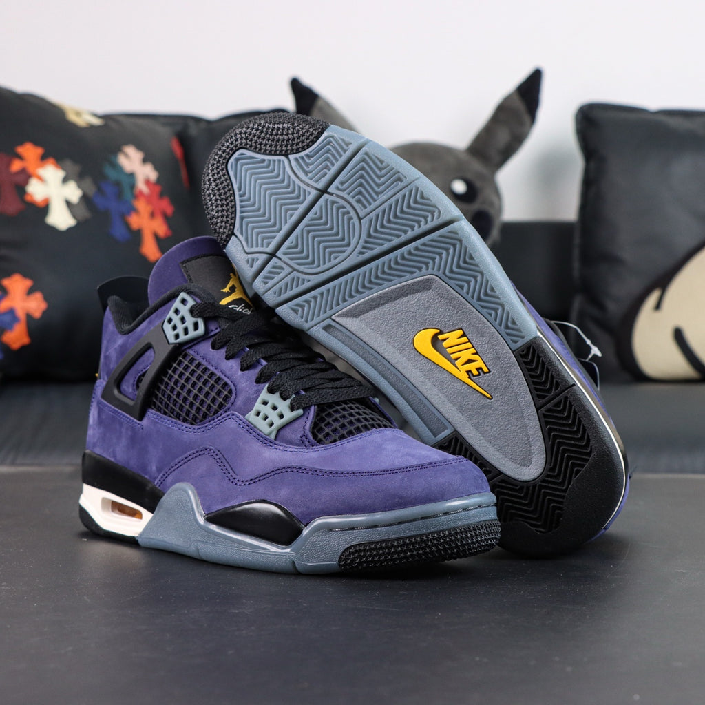 Jordan 4 Retro Lakers Lakeshow "Imperial Purple"