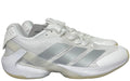 AD ADIZERO UBERSONIC 5 tennis shoes in the Cloud White / Silver Metallic
