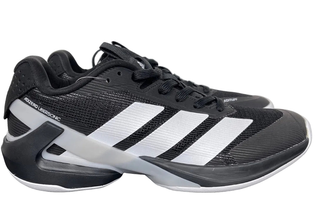 AD ADIZERO UBERSONIC 5 Tennis Shoes in Core Black / Zero Metallic / Silver Metallic