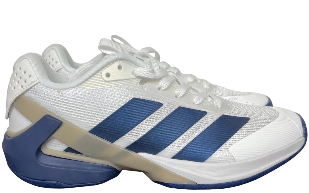 AD ADIZERO UBERSONIC 5 Tennis Shoes in the Cloud White / Dark Blue
