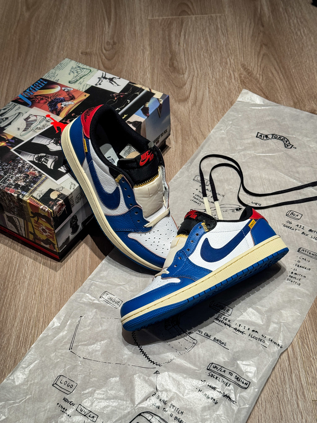 Jordan 1 Retro Low x Union LA 'Storm Blue'