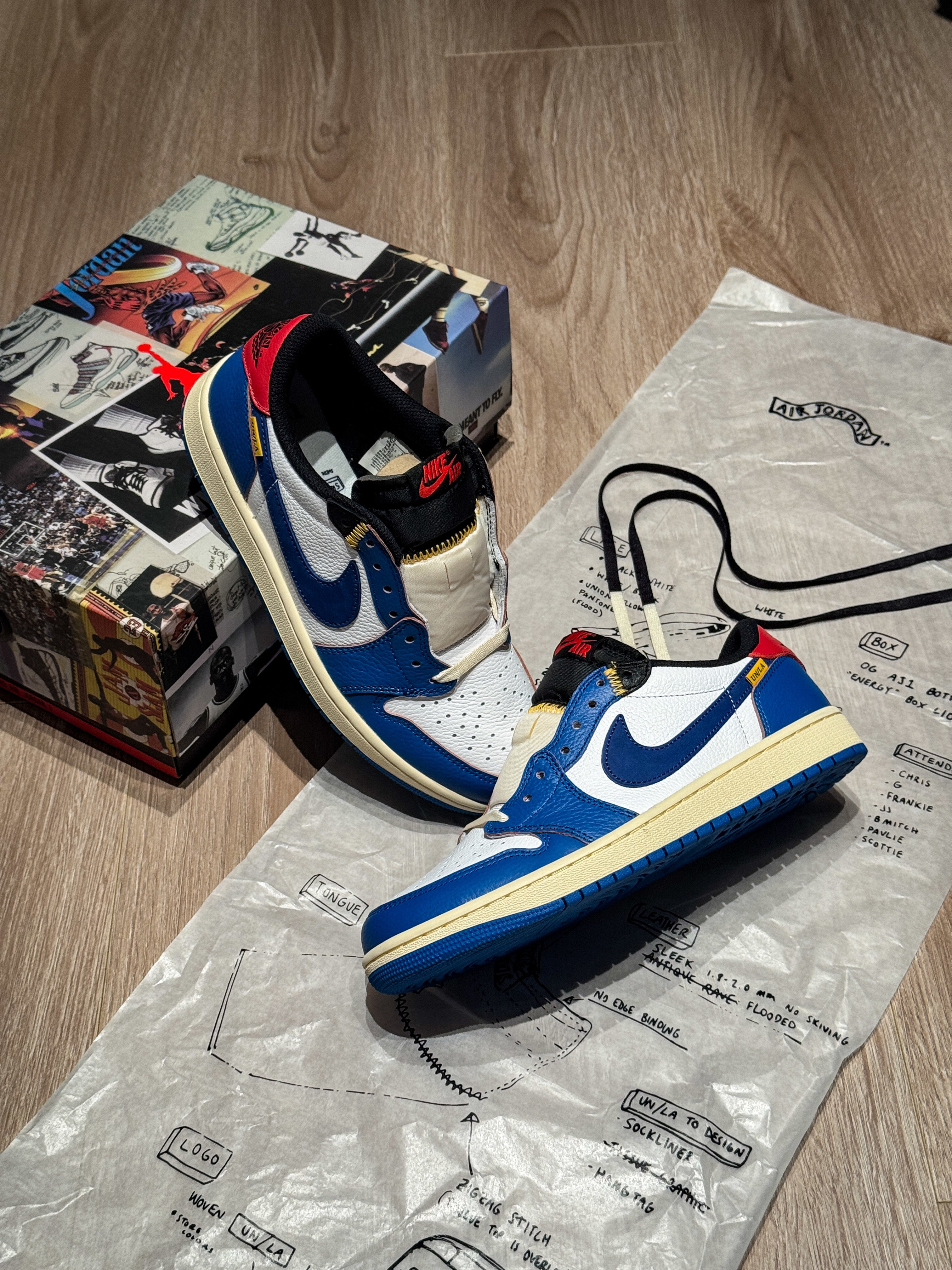 Jordan 1 Retro Low x Union LA 'Storm Blue'