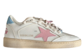 Golden Goose Ball-Star 'Pink Star/Baby Blue Heel Tab'