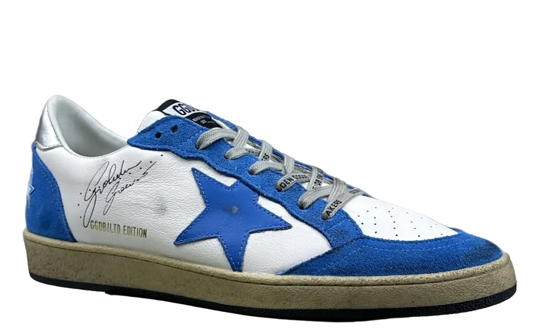 Golden Goose Ball-Star 'LTD Blue Leather Star/Silver Heel Tab'