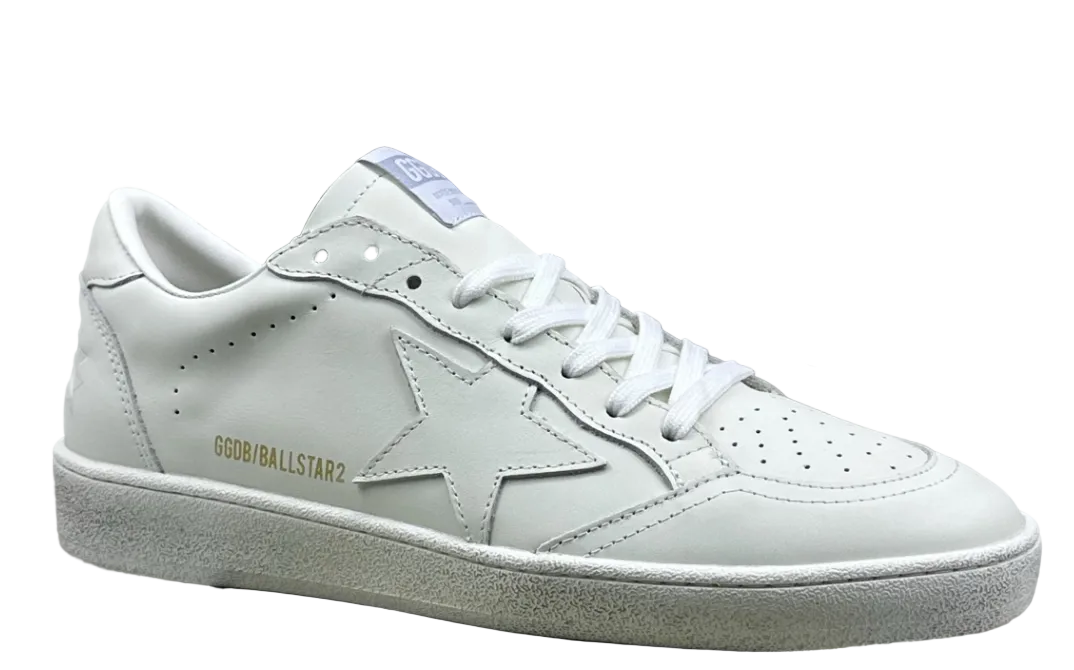 Golden Goose Ball-Star 'White Leather Star & Heel Tab'