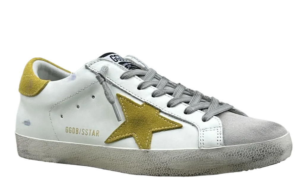 Golden Goose Super-Star 'Yellow Suede Star & Heel Tab'