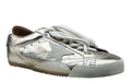 Golden Goose True-Star 'Metallic Platinum Leather Grey Suede Star/White Tab'