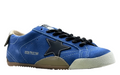 Golden Goose True-Star 'Blue Suede Black Leather Star/Gold Heel Tab'