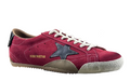 Golden Goose True-Star 'Red Suede Black Leather Star & Heel Tab'