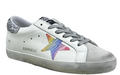 Golden Goose Super-Star 'Rainbow Star/Silver Glitter Heel Tab'