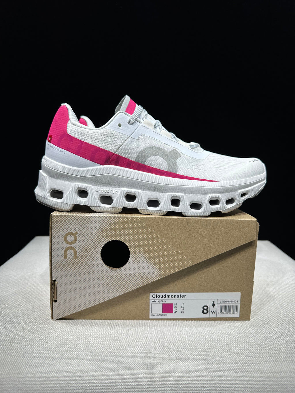 ON - Cloudmonster 'Ivory | Grenadine'