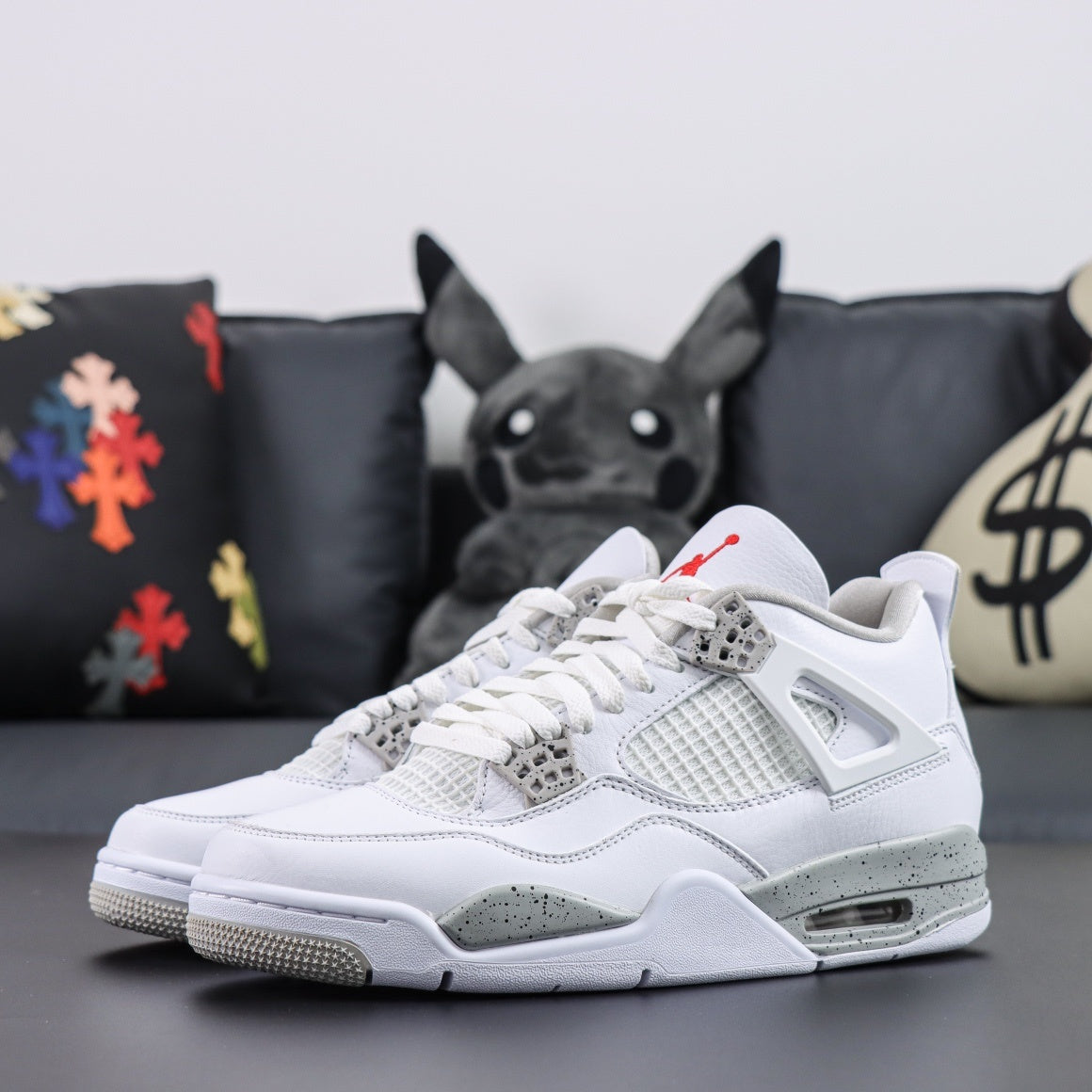 Jordan 4 Retro 'White Oreo'