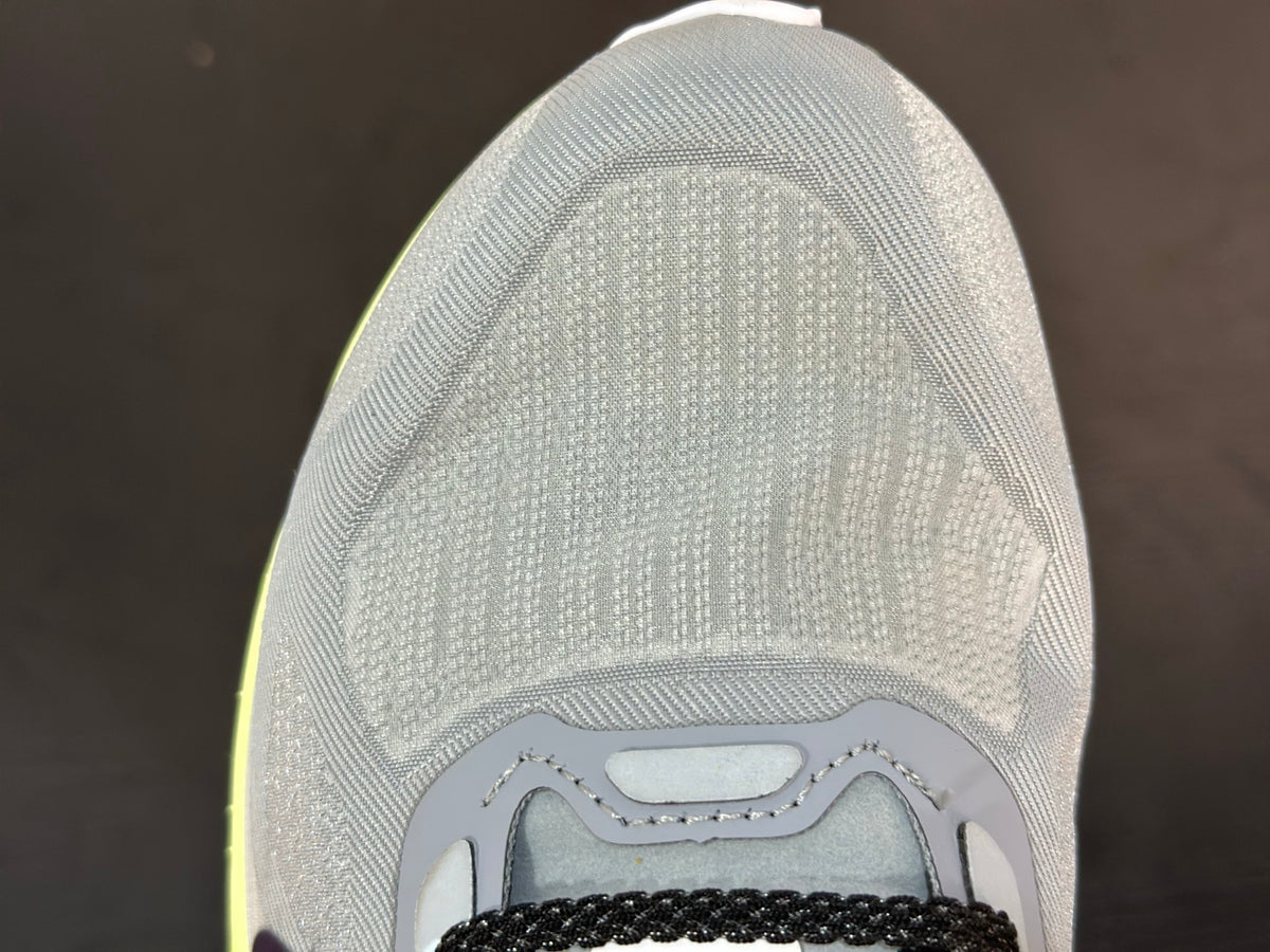 NIKE PEGASUS PREMIUN gray upper, black Swoosh, and a vibrant volt and purple