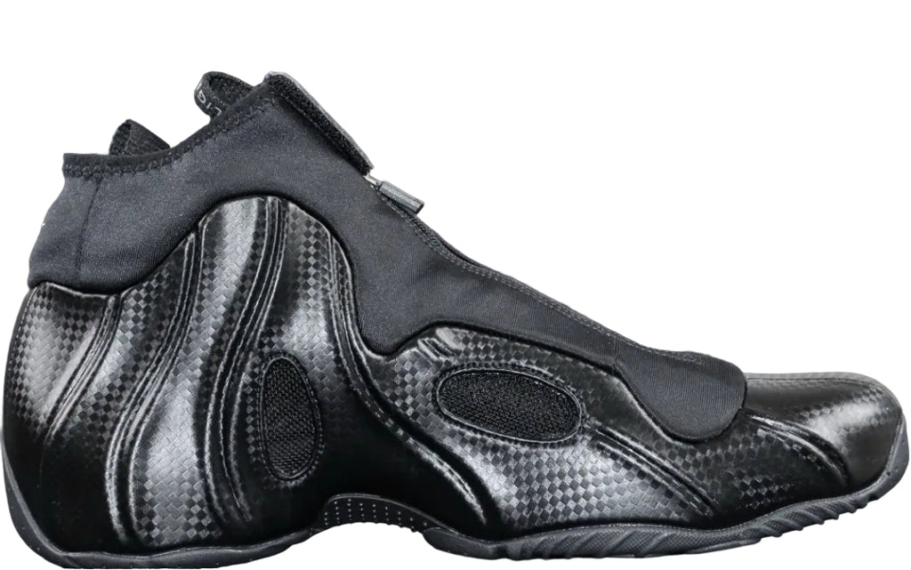 NIKE AIR FOAMPOSITE Black / Black-Metallic Silver (Carbon Fiber look)