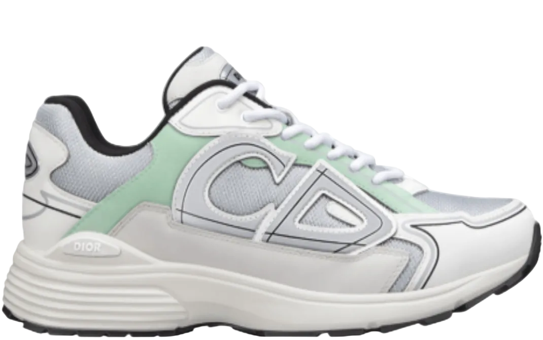 DIOR B30 SNEAKER  Light green, grey, and white