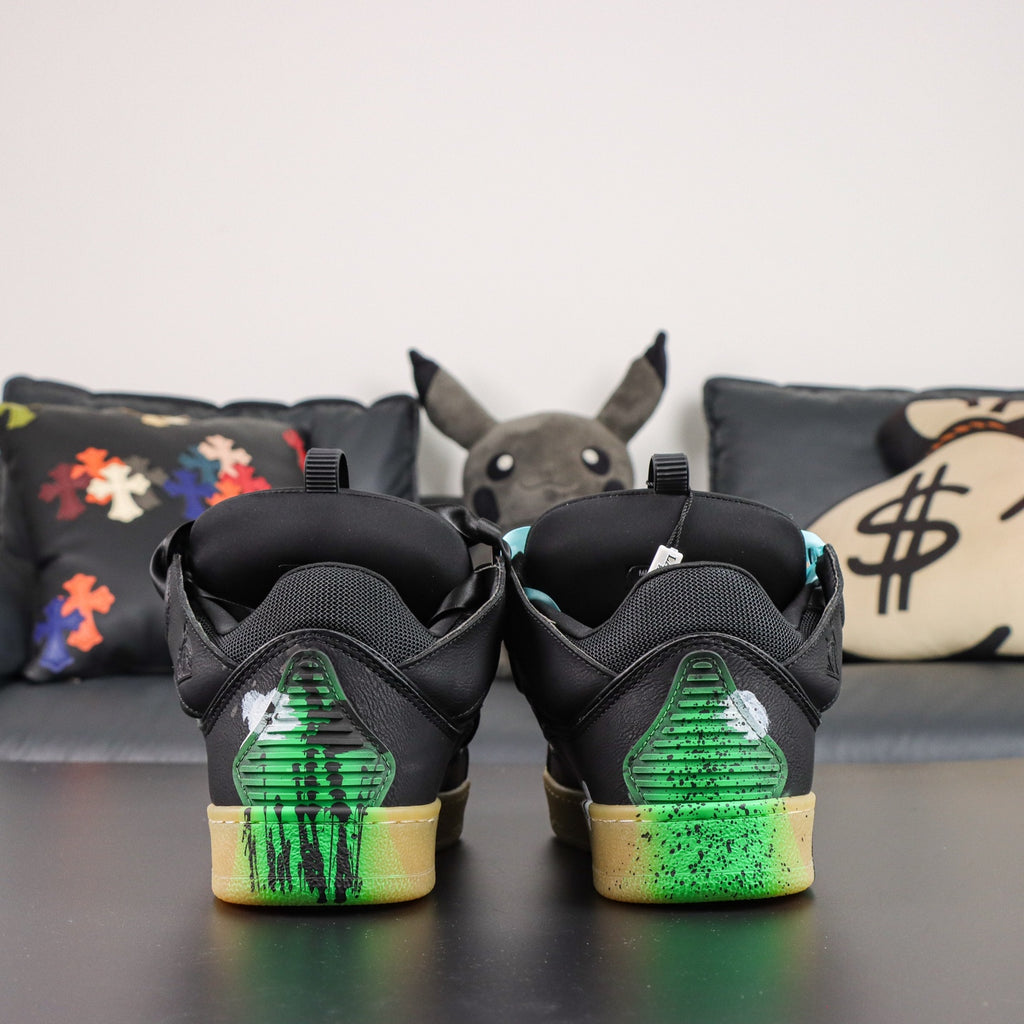 LANVIN CURB SNEAKER X Gallery Dept 'Paint Drip - Black'
