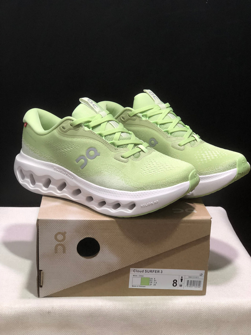 ON - CLOUDSURFER 3 WHITE GREEN