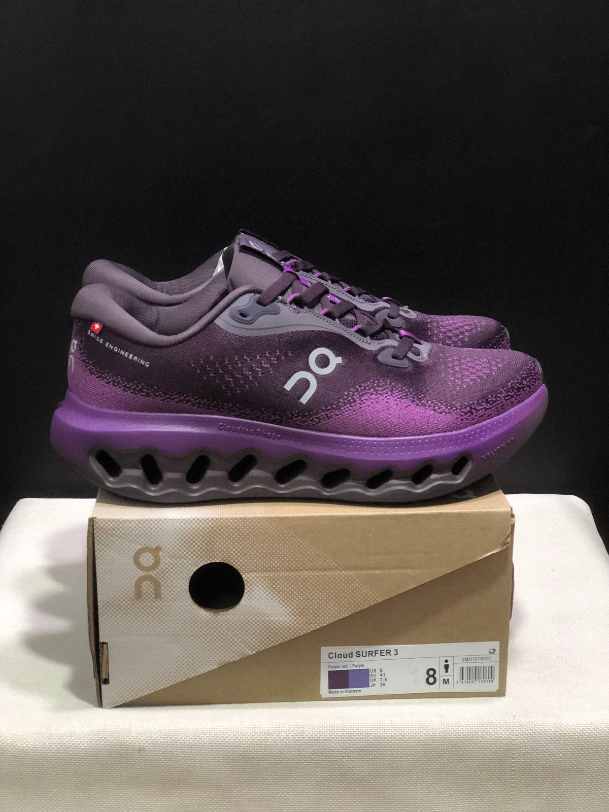 ON - CLOUDSURFER 3 PURPLE RED