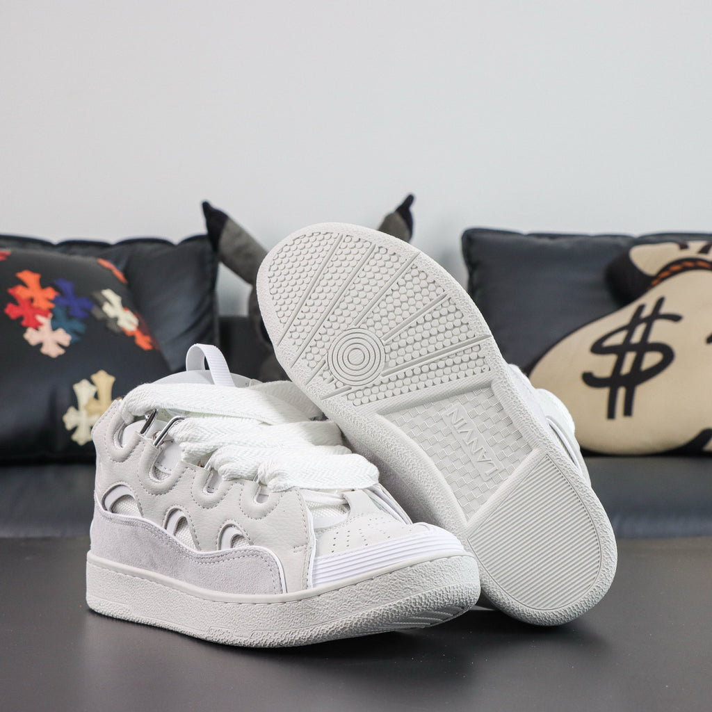 LANVIN CURB SNEAKER TRIPLE WHITE