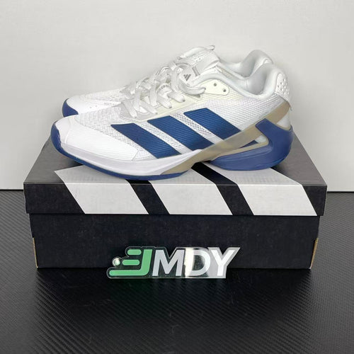 AD ADIZERO UBERSONIC 5 Tennis Shoes in the Cloud White / Dark Blue