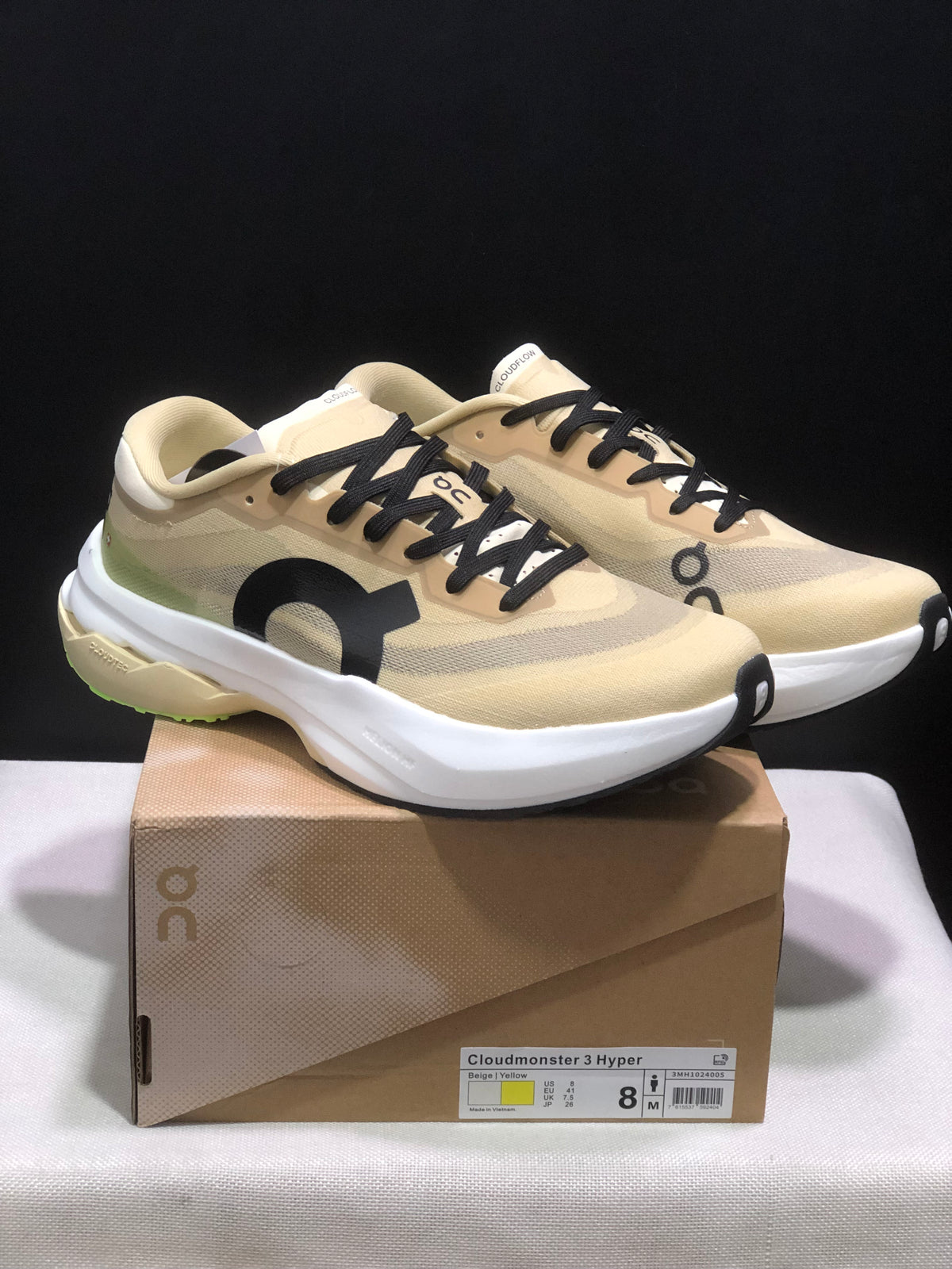 ON - CLOUD BOOM RUNNING BEIGE YELLOW