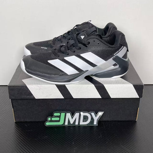 AD ADIZERO UBERSONIC 5 Tennis Shoes in Core Black / Zero Metallic / Silver Metallic