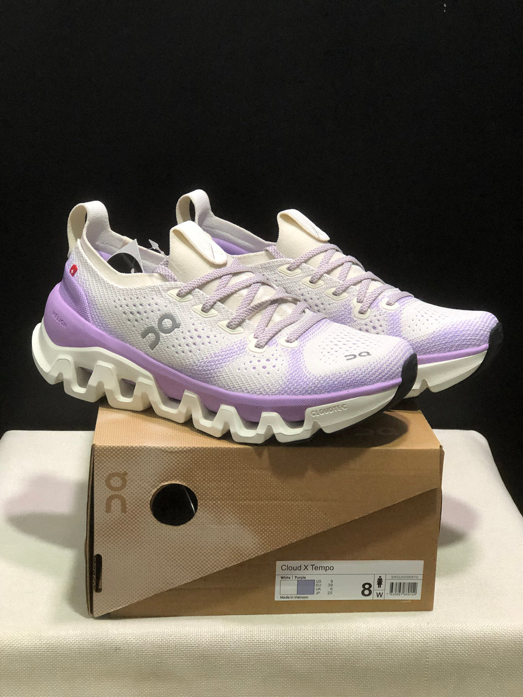 ON - CLOUD X TEMPO 1 ECLIPSE WHITE PURPLE