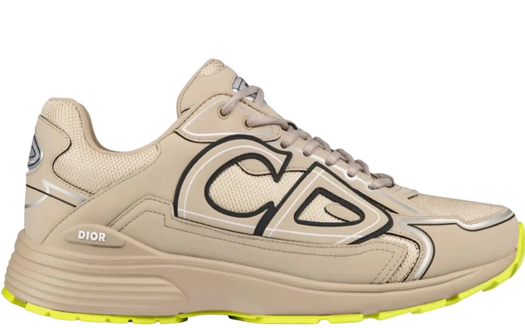 DIOR B30 SNEAKER beige and green