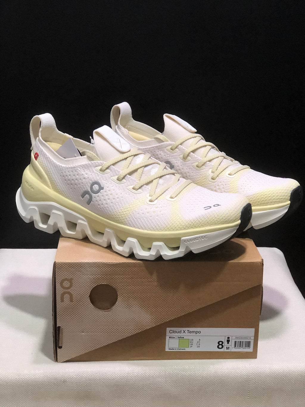 ON - CLOUD X TEMPO 1 ECLIPSE WHITE YELLOW
