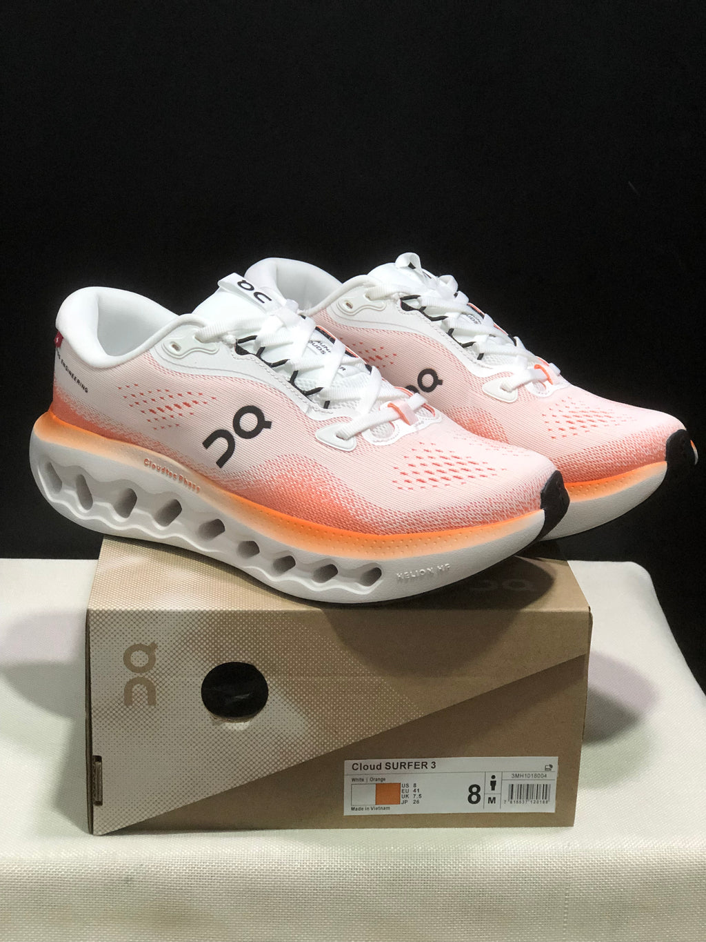 ON - CLOUDSURFER 3 WHITE ORANGE