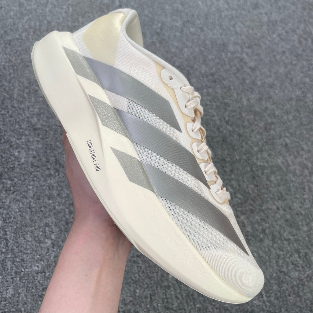 adidas Adizero Evo SL Wonder White / Cyber Metallic / Warm Vanilla (or Core White / Halo Silver)