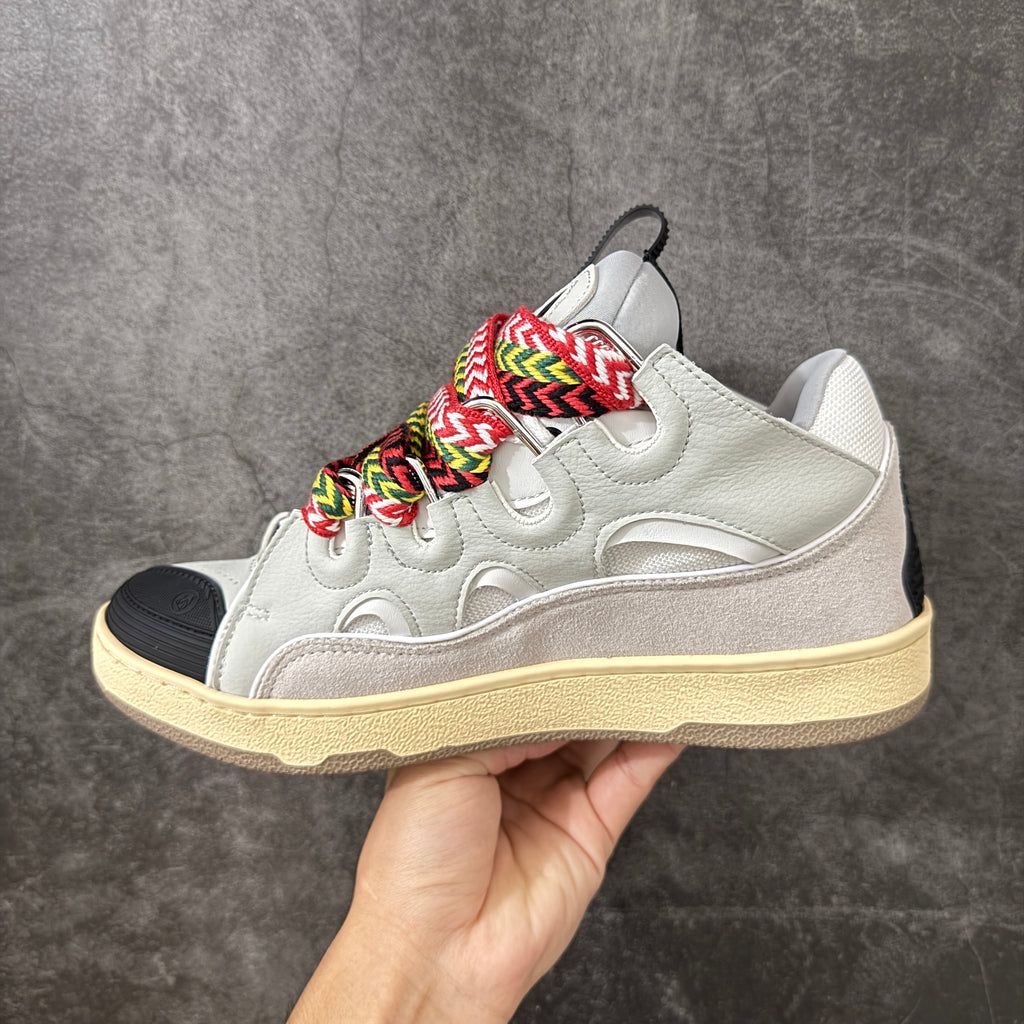 LANVIN CURB SNEAKER white and multi-colorway, inspired by 1990s