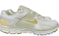 NIKE AIR ZOOM VOMERO 5 "Sail Buff Gold" cream and white mesh upper, buff gold Swoosh