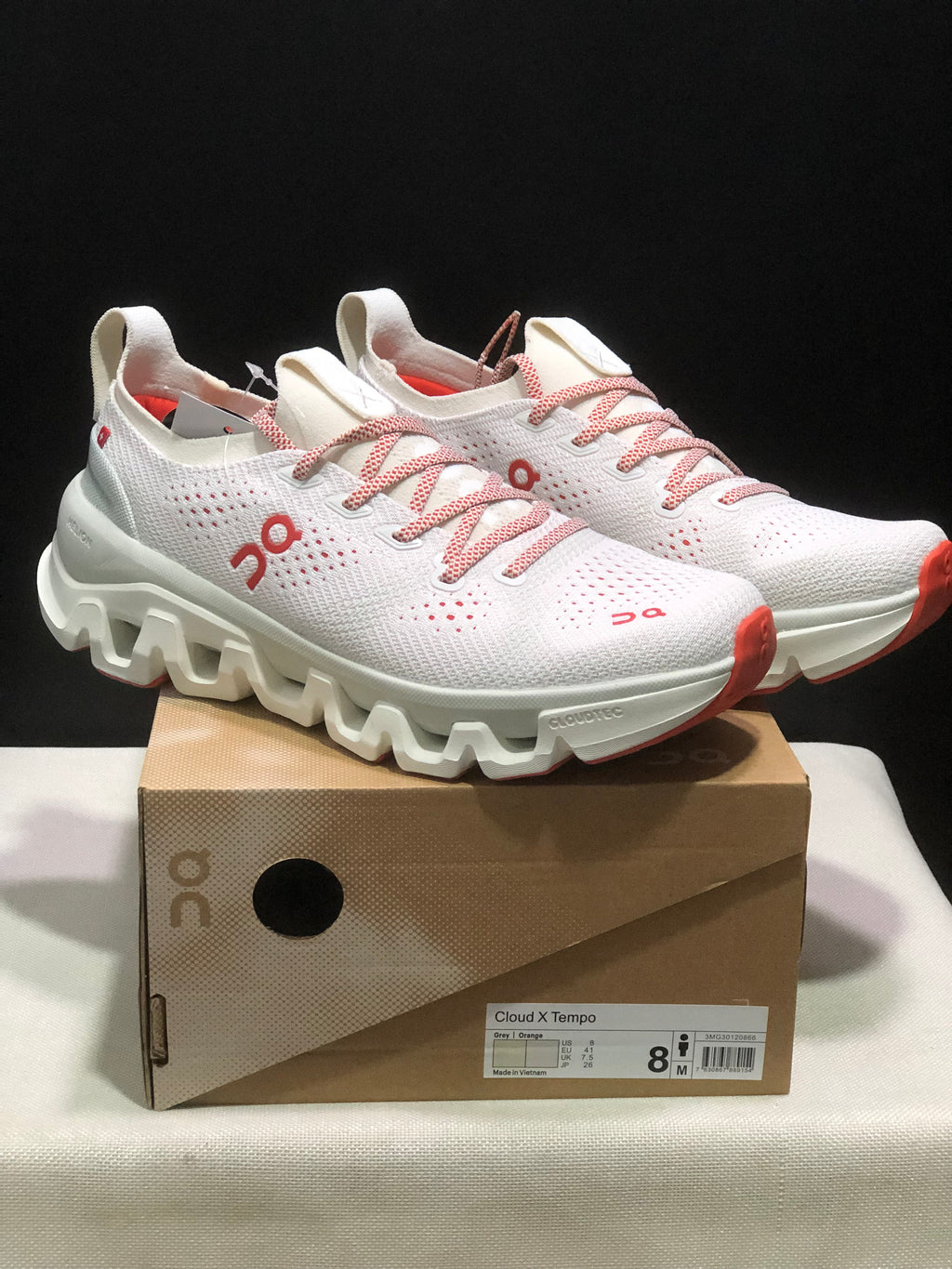 ON - CLOUD X TEMPO 1 ECLIPSE GREY ORANGE