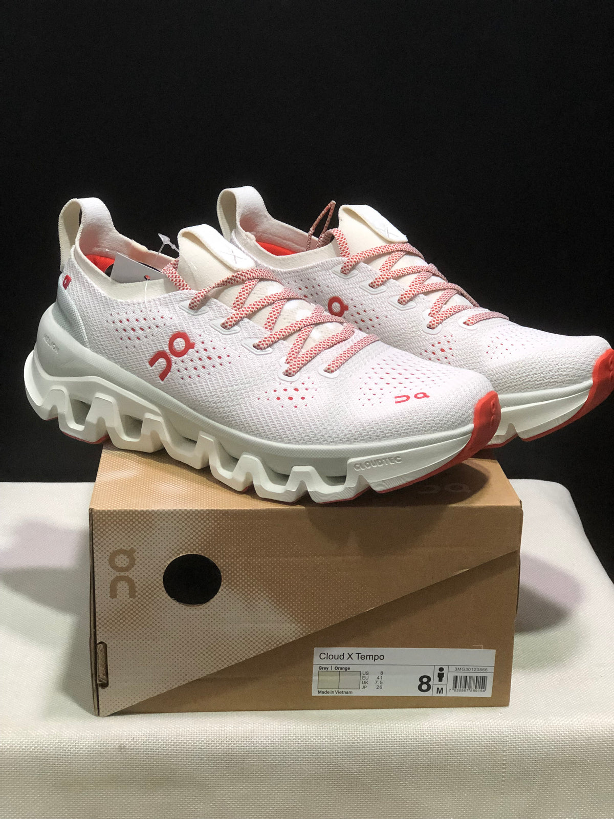 ON - CLOUD X TEMPO 1 ECLIPSE GREY ORANGE