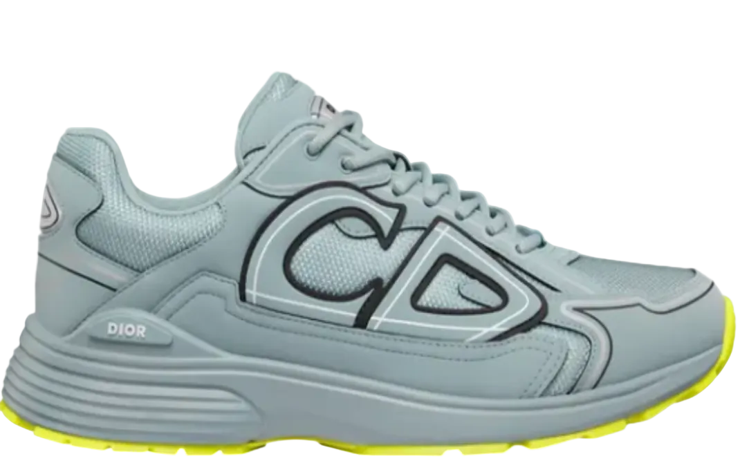 DIOR B30 SNEAKER Reflective CD30 - Blue Neon Yellow