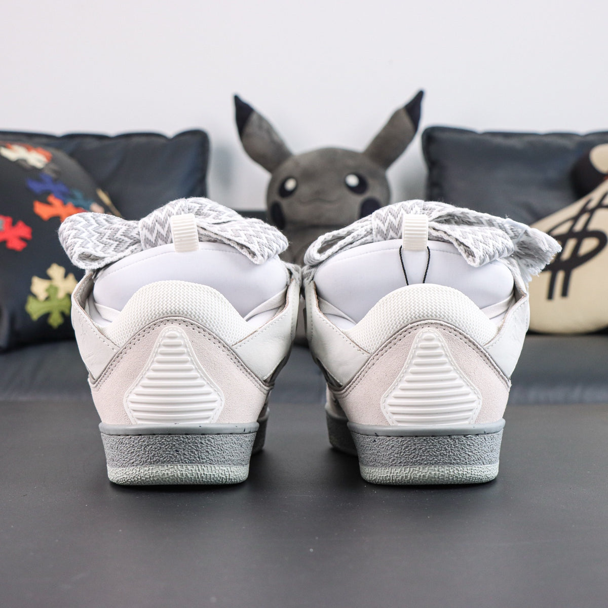 LANVIN SNEAKER Snake Laces White Grey