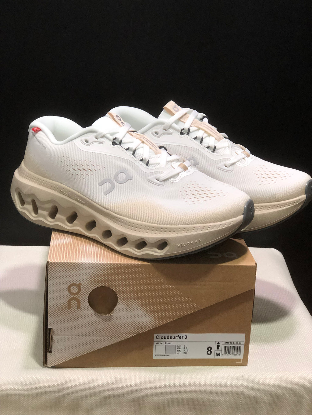 ON - CLOUDSURFER 3 WHITE FROST