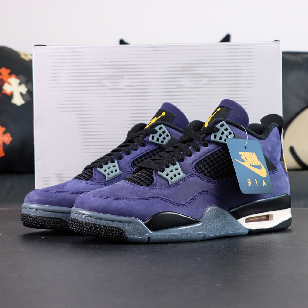 Jordan 4 Retro Lakers Lakeshow "Imperial Purple"