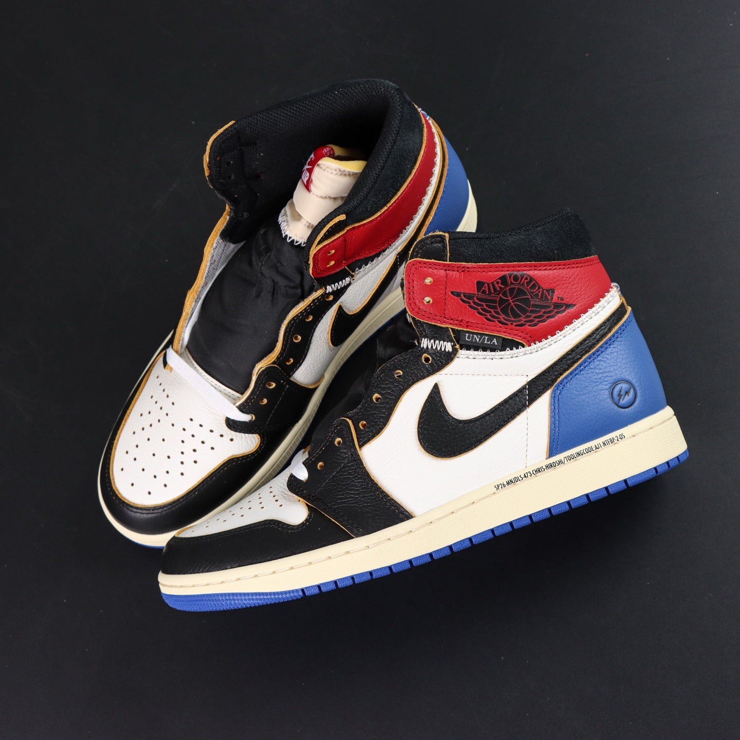 Jordan 1 Retro High x Fragment x Union LA OG SP 'Varsity Red Sport Royal'