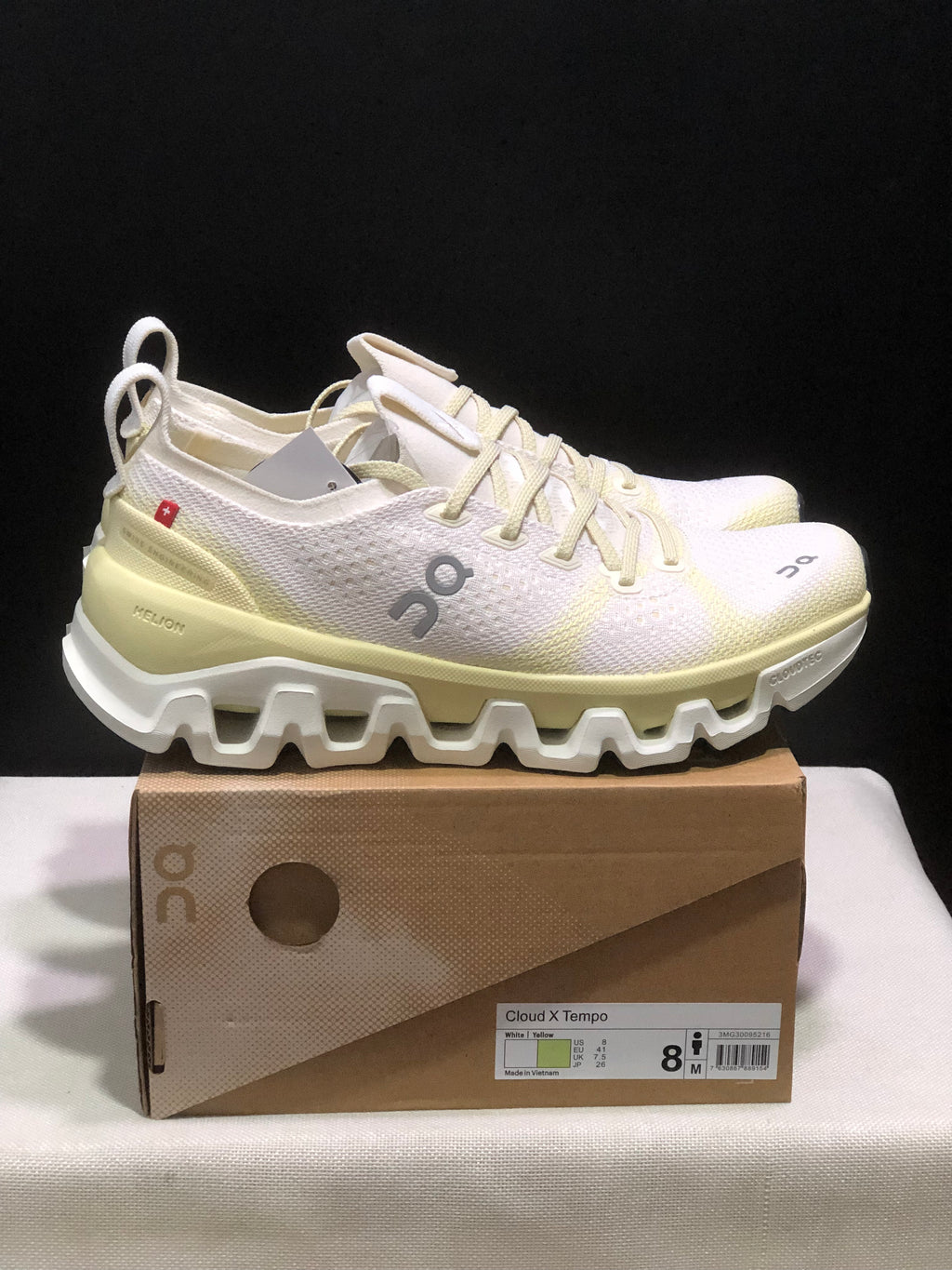ON - CLOUD X TEMPO 1 ECLIPSE WHITE YELLOW