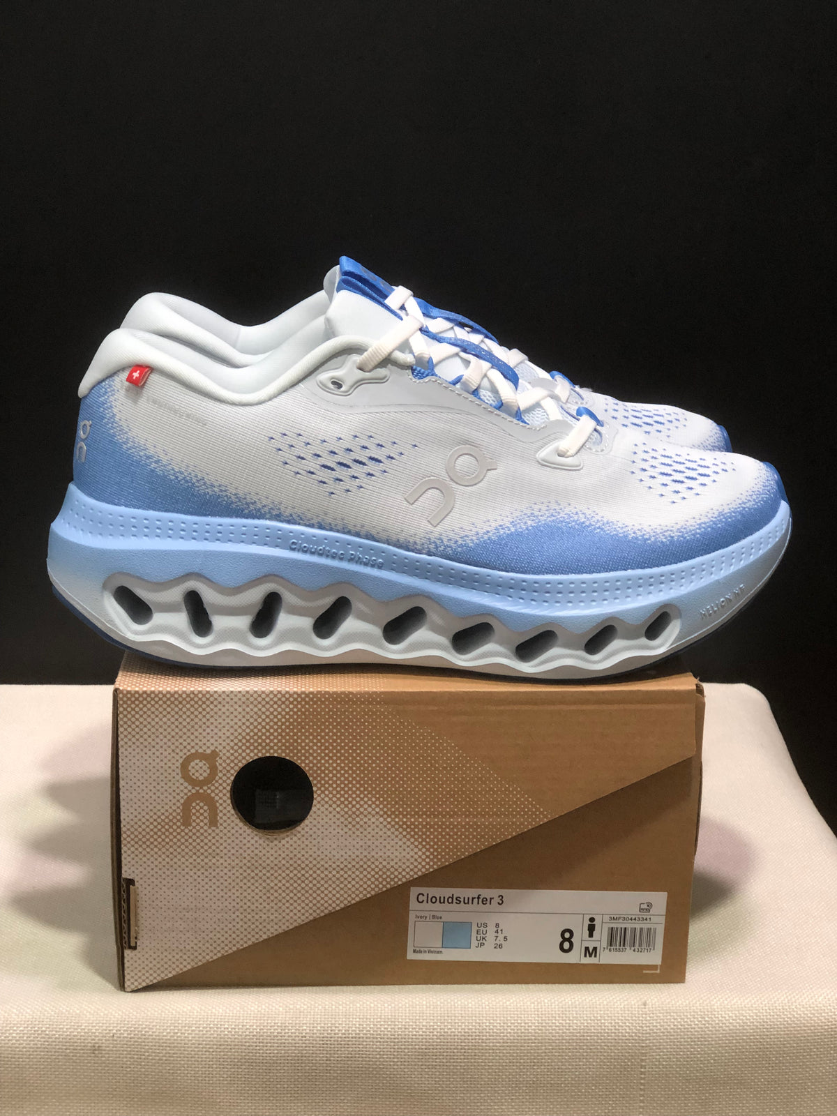 ON - CLOUDSURFER 3 IVORY BLUE