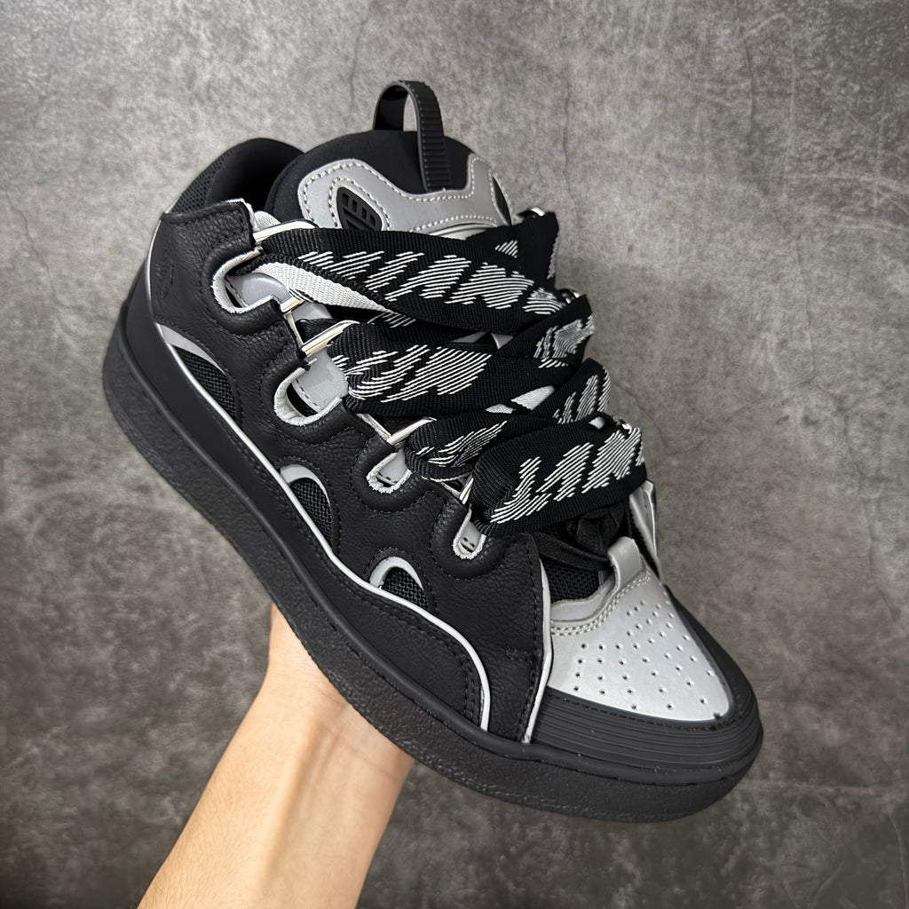 LANVIN CURB SNEAKER black and grey