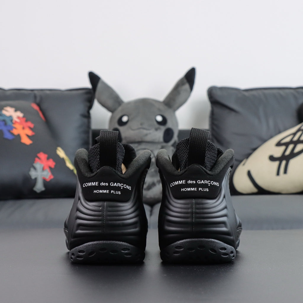NIKE AIR FOAMPOSITE One Comme des Garcons Homme Plus Black