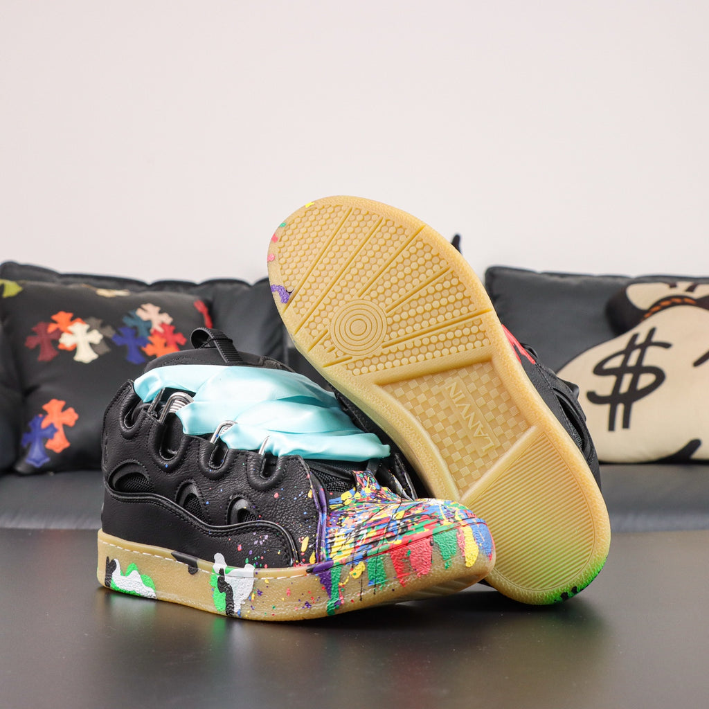 LANVIN CURB SNEAKER X Gallery Dept 'Paint Drip - Black'