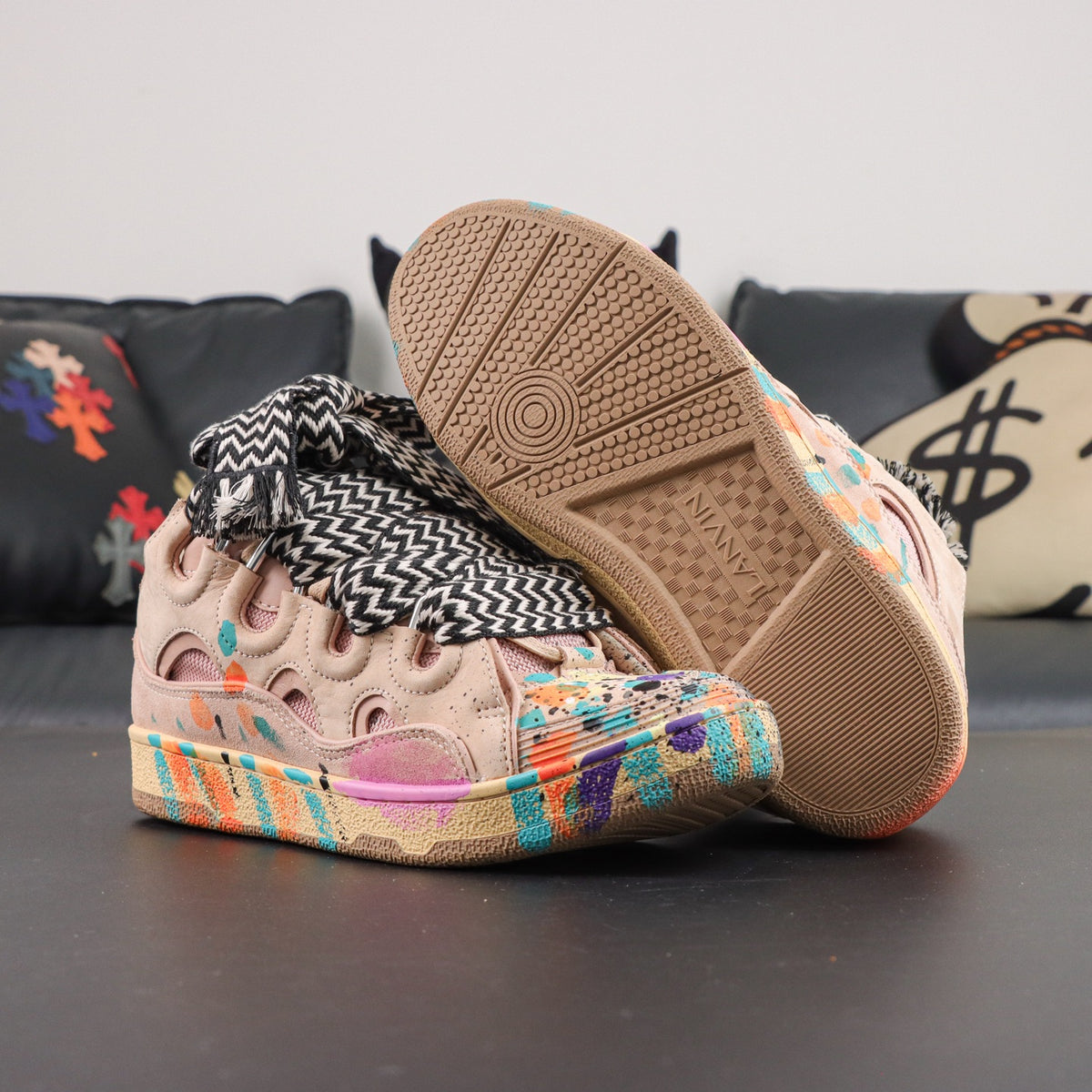 LANVIN SNEAKER X Gallery Dept Pale Pink / Multi-Color