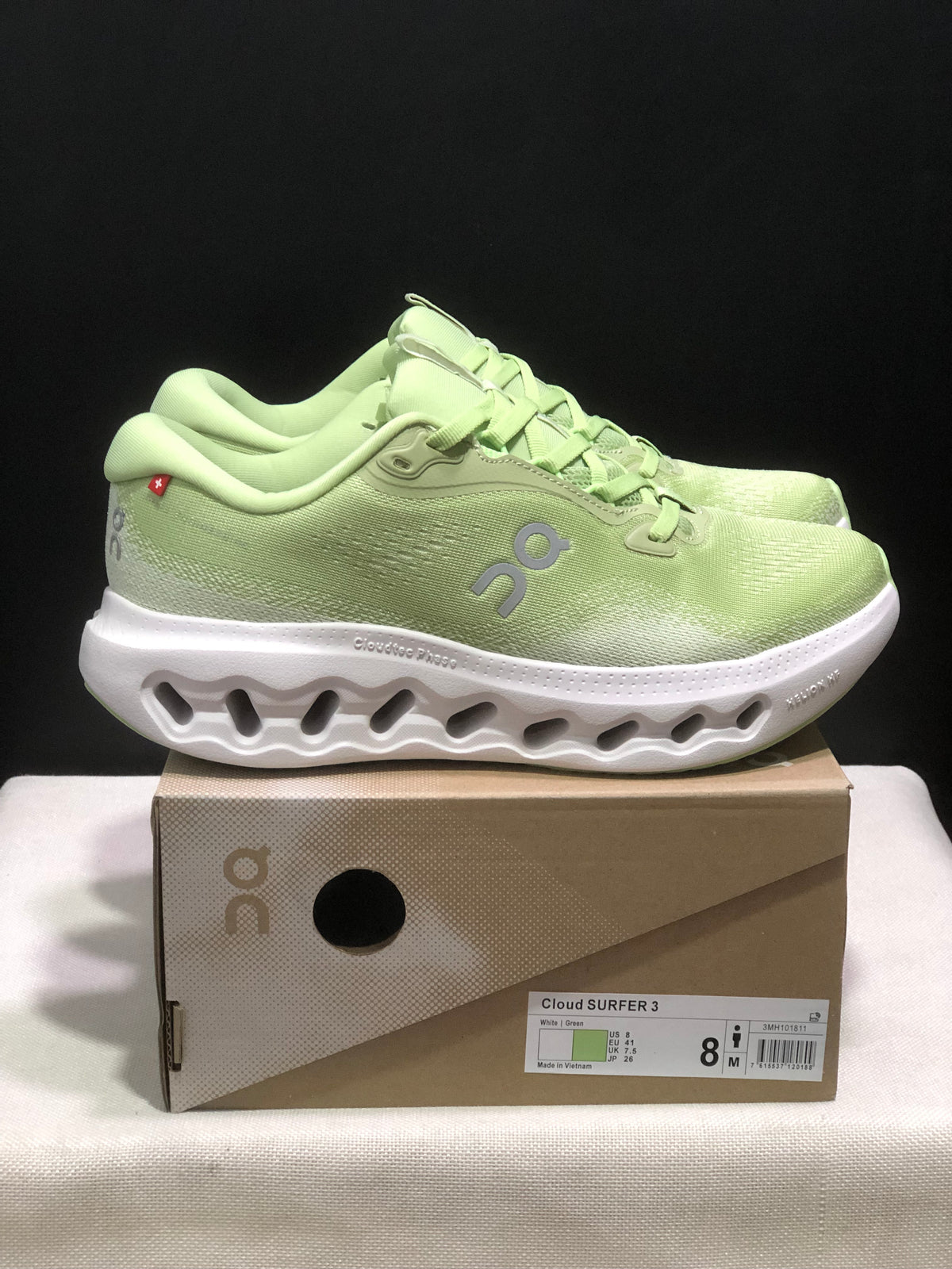 ON - CLOUDSURFER 3 WHITE GREEN
